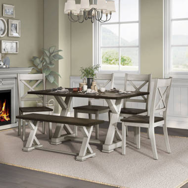 Urban farmhouse 6 store piece dining set